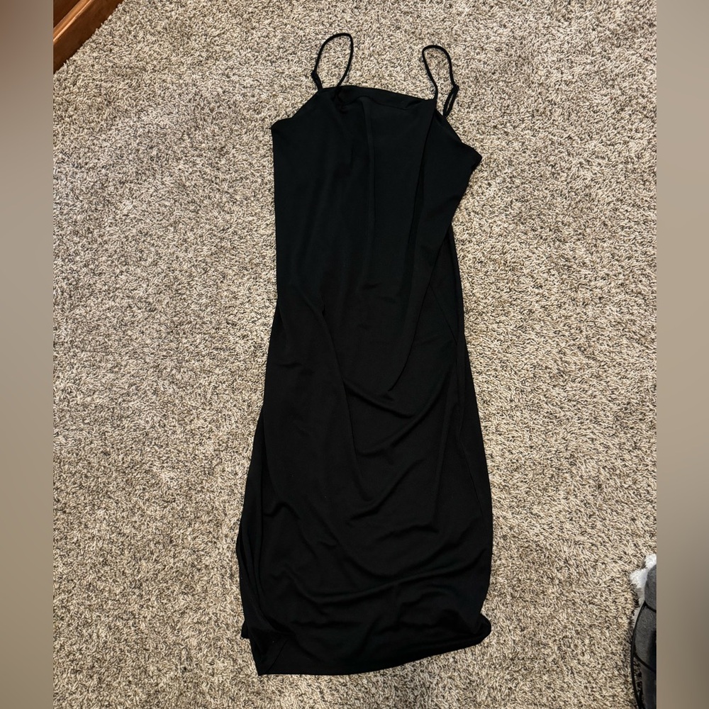 H&M Black Midi Dress